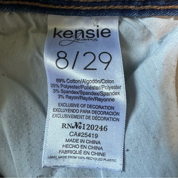 Kensie The Curvy Skinny Jeans size 8/29 - Picture 4 of 4